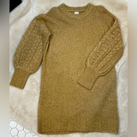 A New Day Blogger Favorite Cable Knit Sweater Dress Large - Picture 1 of 7